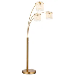 Globo Stehlampe Gorley Alu, Eisen, Stahl & Metall Gold