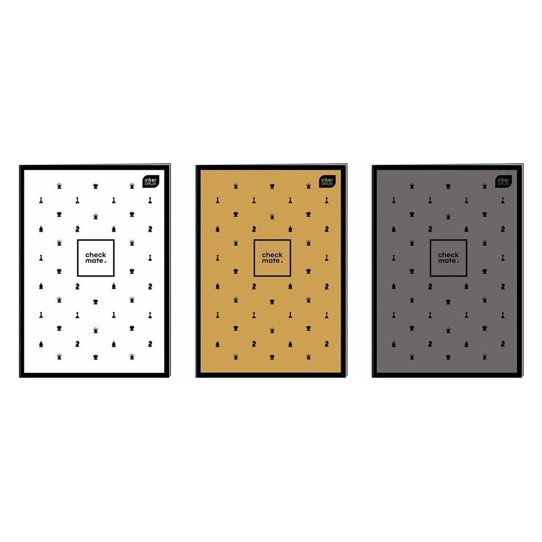 Interdruk Zeszyt A4/60K Druckka Soft-Touch-Schach (5 vnt) (A4, Kariert, Weicher Einband) (477951)