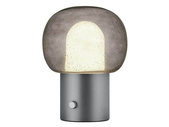 Iris LED Tischleuchte Gunmetal - Blomus - Wohnzimmer - Aluminium