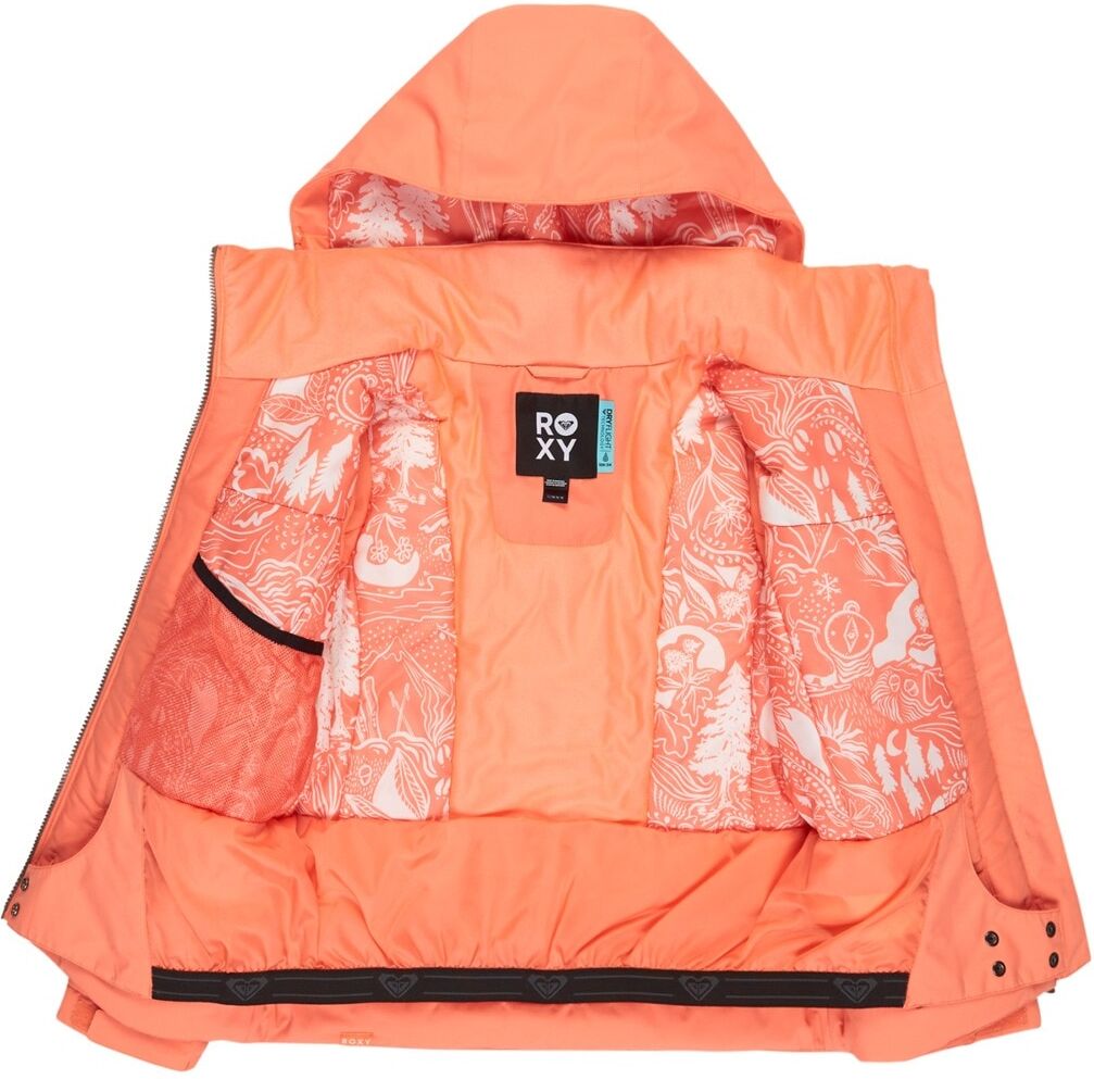 Snowboardjacke ROXY "Meade 10K", Kinder, Gr. 14, orange (coral chic), Obermaterial: 100% Polyester., Jacken Snowboardjacke