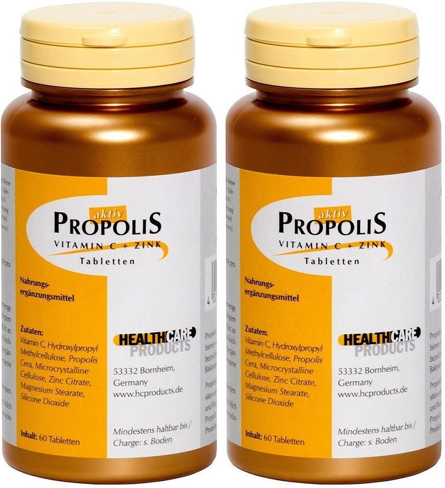 Propolis Vitamin C+Zink Tabletten 2x 2x60 St