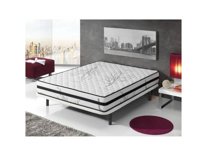 SIMPUR RELAX - Matelas 180x200 - Therapy Carbone Anti Stress® - Épaisseur 19 cm -Tissu 3D Système Airfresh.