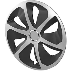 ProPlus, Radkappen, Radblenden-Set Roco Silber/schwarz 13 Zoll 4 Stück im Displaykarton (4 Stk., 13")