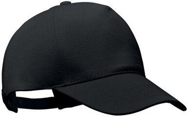 Casquette personnalisable en coton BICCA CAP coton biologique noir