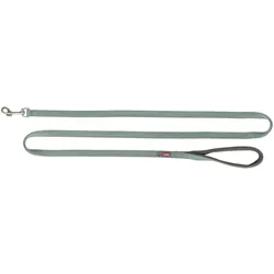 Trixie Hondenriem Premium Extra Lang Salie - 180X2 Cm (Hund, Spazieren), Halsband + Leine