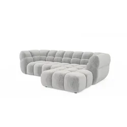 Ecksofa Phantom Stoff Grau Taupe