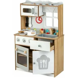 EcoToys Skandinavische Holzküche + Zubehör