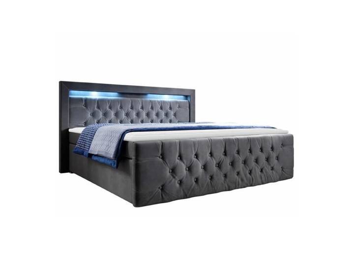 Lit - Lit continental Nashville 123 196991 - Tapisserie - 220x160x115cm