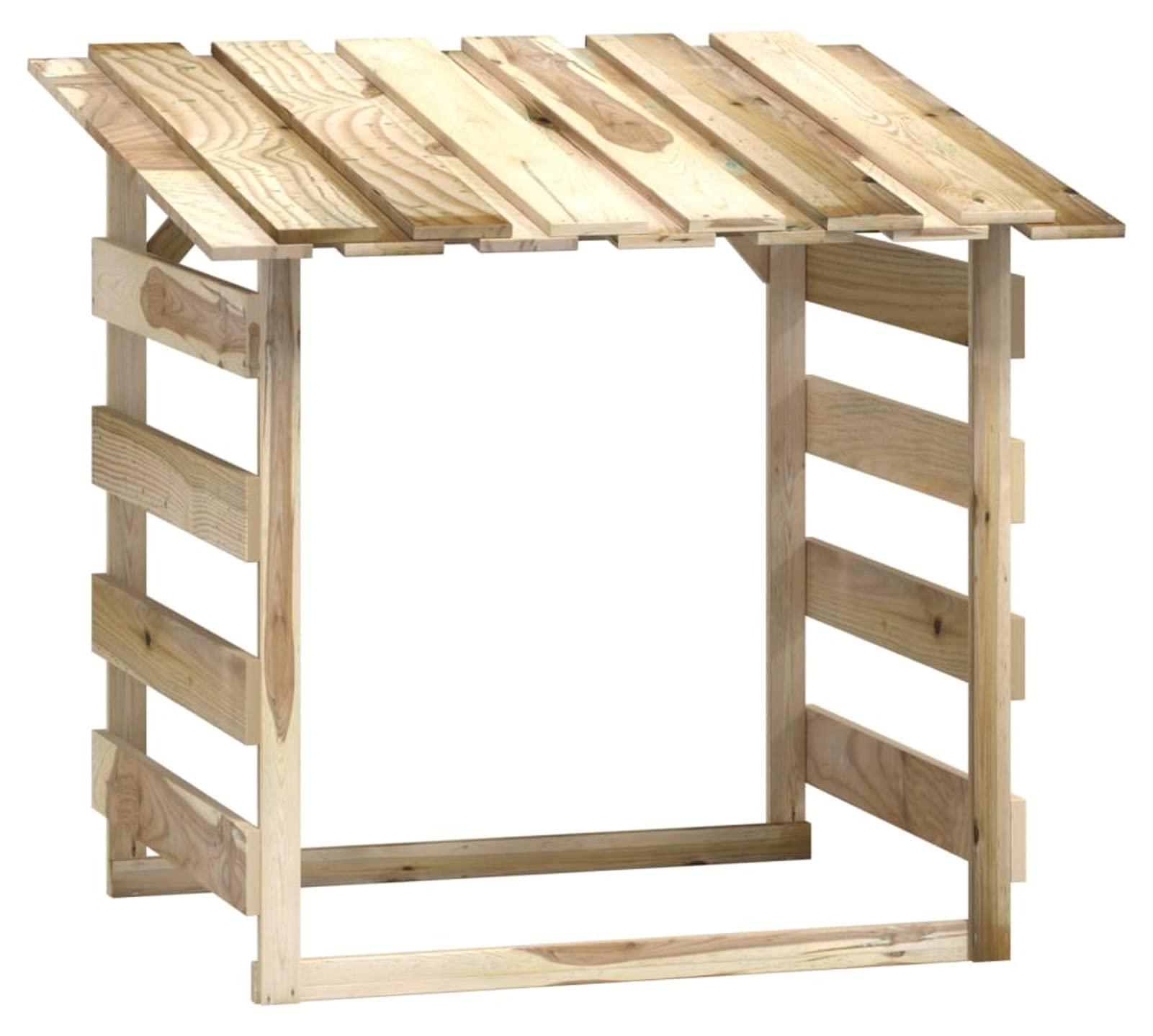 Gartenhaus aus Holz, Pergola - 100 x 90 x 100 cm - Grüne, imprägnierte Kiefernholz - Dekoration für den Garten