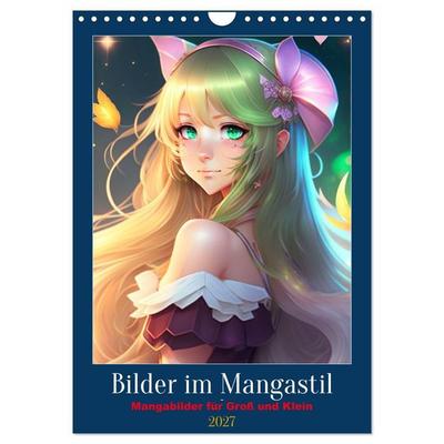 Bilder im Mangastil (Wandkalender 2027 DIN A4 hoch), CALVENDO Monatskalender