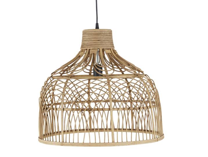 Pendelleuchte aus geflochtenem Rattan, Ø 50 cm