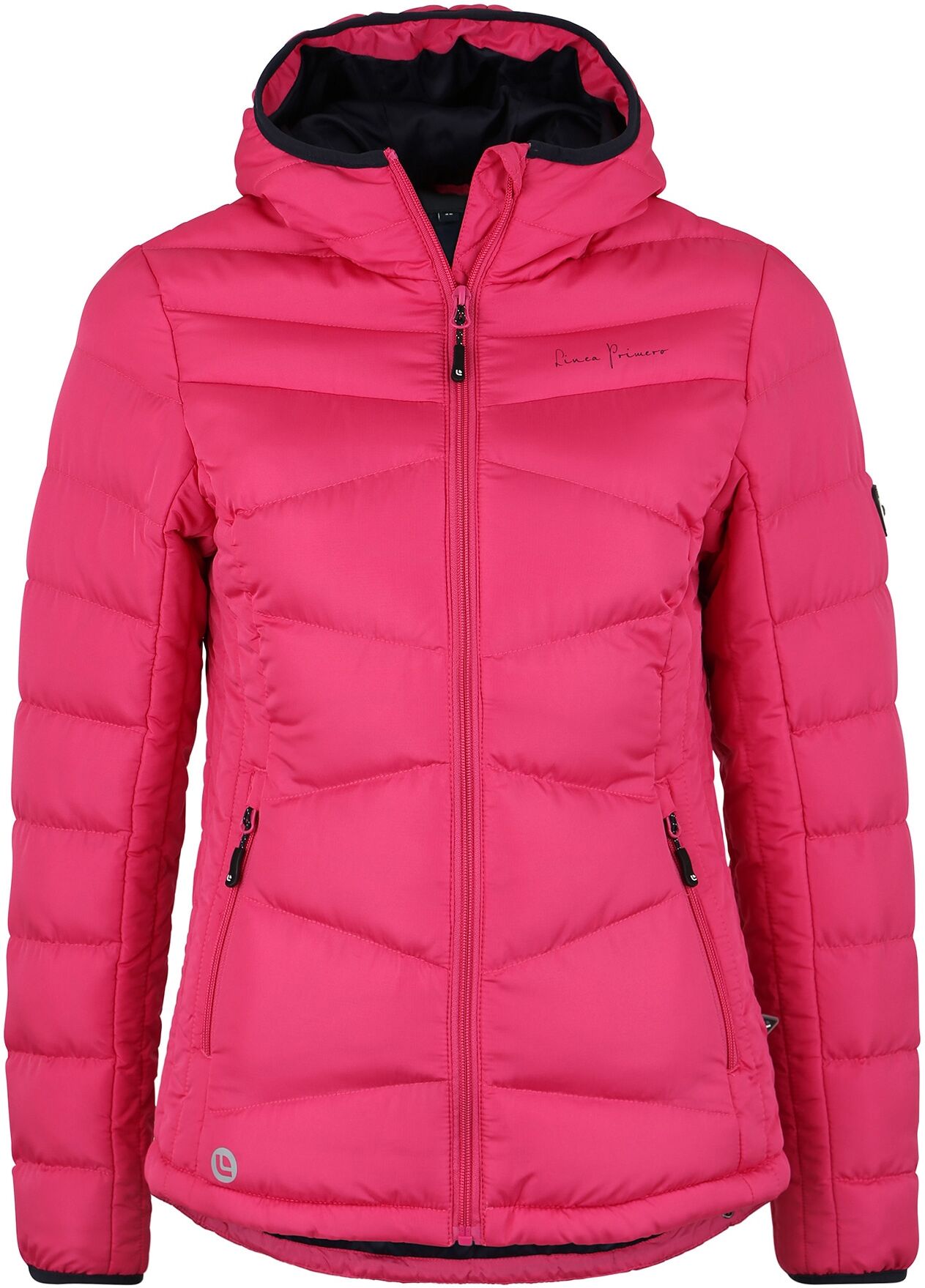 Winterjacke DEPROC ACTIVE "BARRIE WOMEN", Damen, Gr. 36 (S), pink (fuchsia), Web, 100% Polyester, tailliert hüftbedeckend, gerader Abschluss mit Gummizug, Jacken Winterjacke, moderne Steppjacke mit klassischer Farbgebung fuchsia 36 (S)
