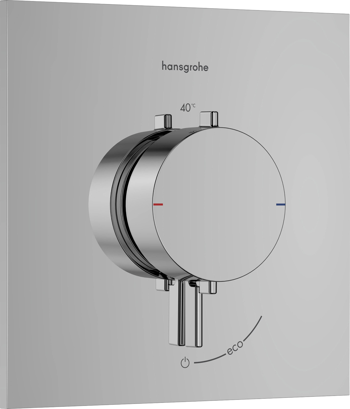 Hansgrohe Thermostaat UP Ecostat Comfort E, complete set voor 1 aansluiting, chroom
