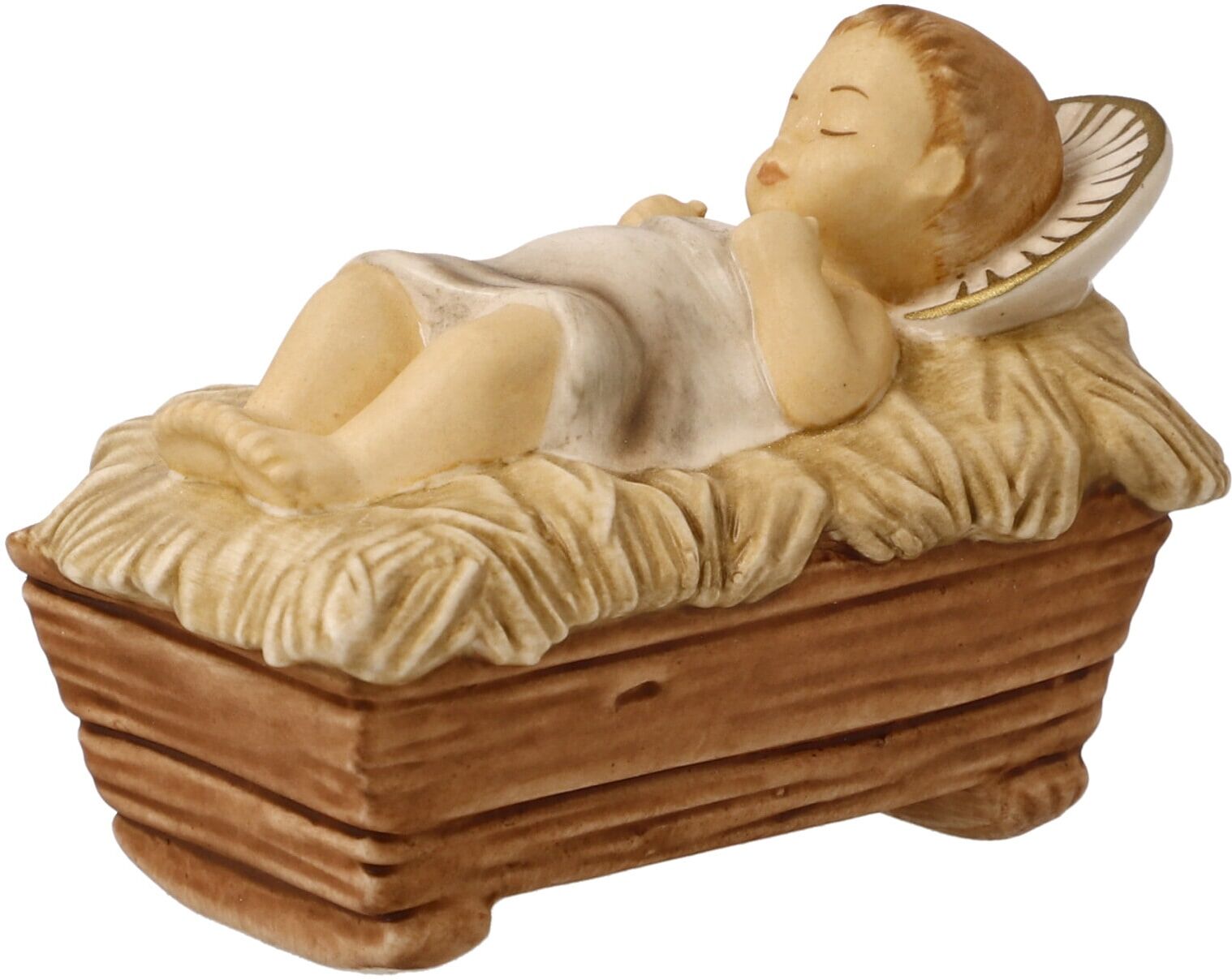 Krippenfigur GOEBEL "Krippenfiguren, Weihnachtsdeko", beige (bunt), B:3,5cm H:5cm, Steingut, Dekofiguren, Krippenfigur, Steingut, Figur - Jesuskind bunt B/H/T: 3,5cm x 5cm