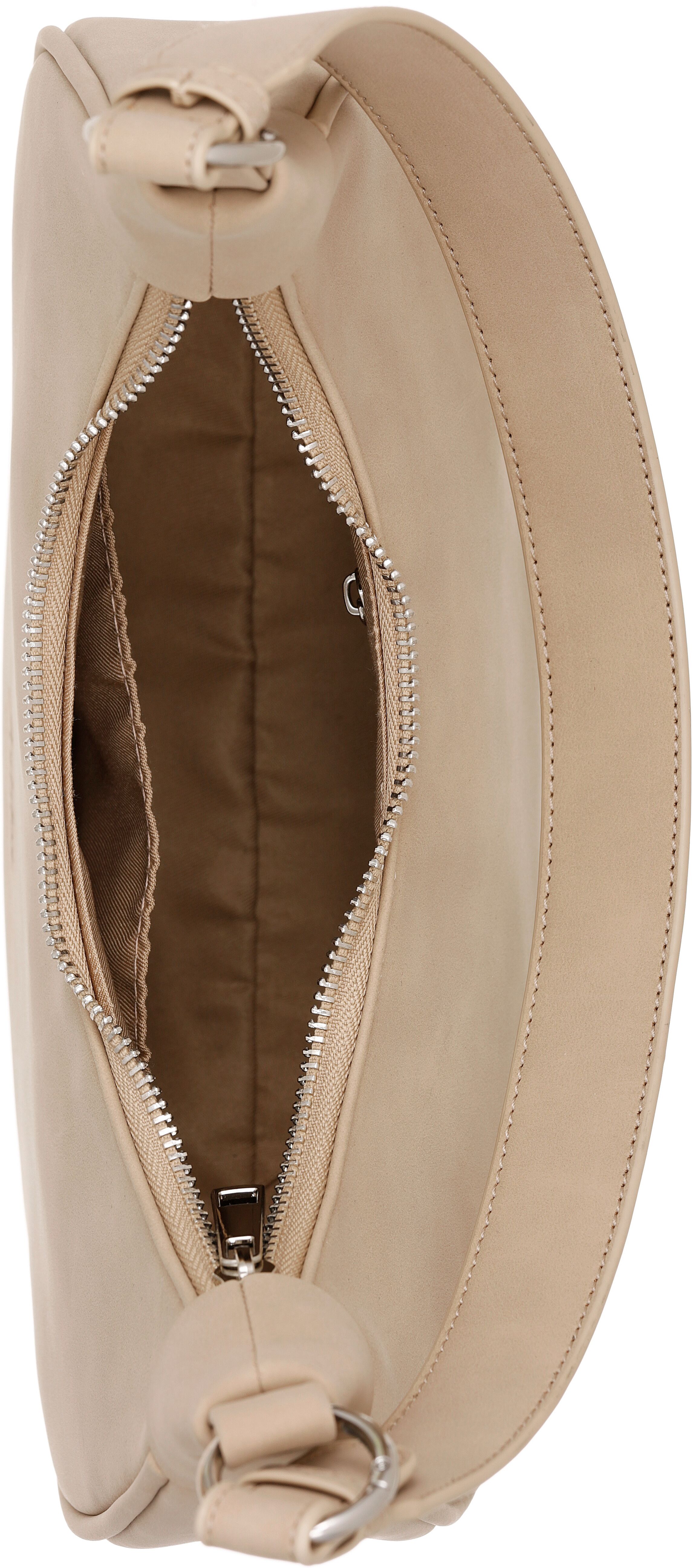 Handtasche ANISTON ACCESSOIRES, Damen, Gr. B/H/T: 27cm x 18cm x 8cm, beige, Lederimitat, Taschen Handtasche, Damen Henkeltasche, Umhängetasche - NEUE KOLLEKTION