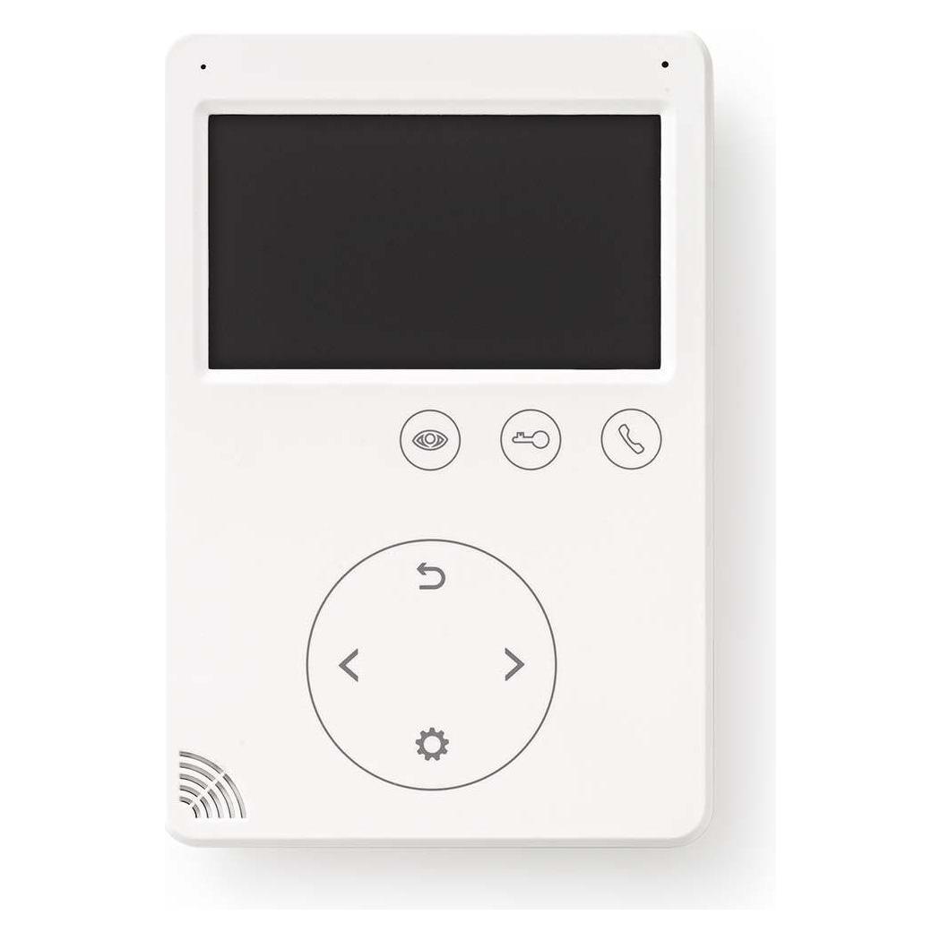 Nedis Sicherheits Kamera für Tür - 4,3" - Entriegelungsfunktion - Farbmonitor - Weiss (Funk) (DOORP15CWT)