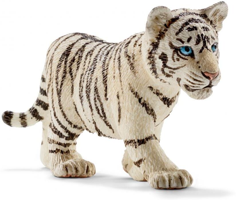 Schleich Wild Life White Tiger Cub - Compact Animal Figure for Kids - Schleich