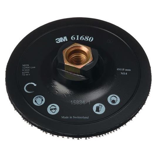 3M CENTRE PIN BACK-UP PAD 115mm M14 (61680)