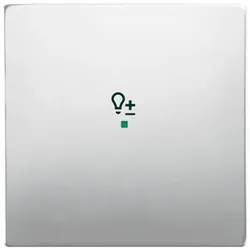 Wippe 1-fach, mit Symbol "Dimmer" für Busch-free@home® pur Edelstahl