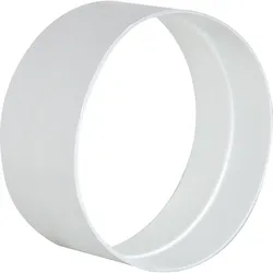 Außenverbinder DN 100mm weiß Kunststoff