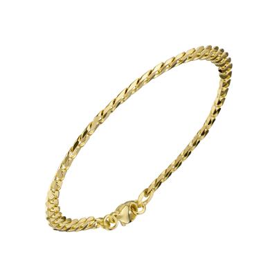 Goldarmband JOBO, gold (gelbgold 333), Armbänder, Damen, 21cm, Gelbgold 333, Goldarmband, Panzerarmband 333 Gold 21 cm