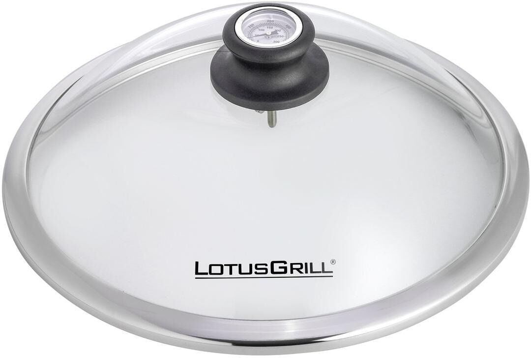 Grillabdeckhaube LOTUSGRILL "Small, Ø 45472 cm", transparent, H:12cm, Edelstahl, Kunststoff, glas, Hüllen, Grillabdeckhaube transparent Einheitsgröße