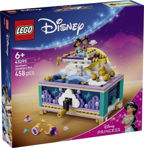 43295 LEGO DISNEY Princess Jasmins Schmuckkästchen mit fliegendem Teppich und den Figuren Aladdin und Jasmin