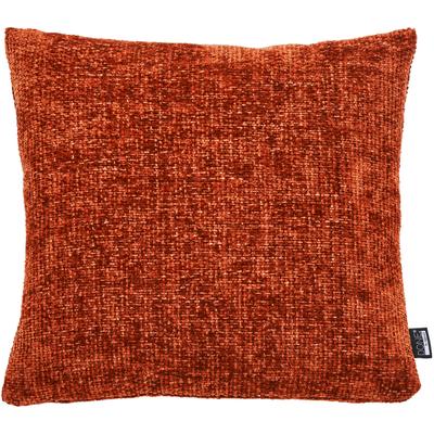 Dekokissen DONE. "Glow", rot (rust, unifarben), B:45cm H:1cm L:45cm, Polyester, Dekokissen_Sitzkissen_Kissenhüllen