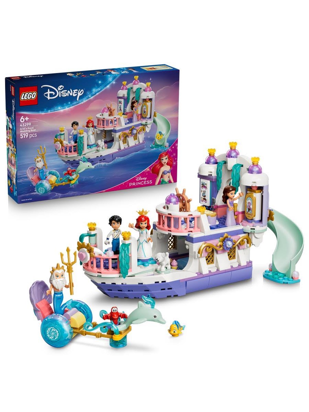LEGO Disney 43299 Arielles Königliches Hochzeitsboot