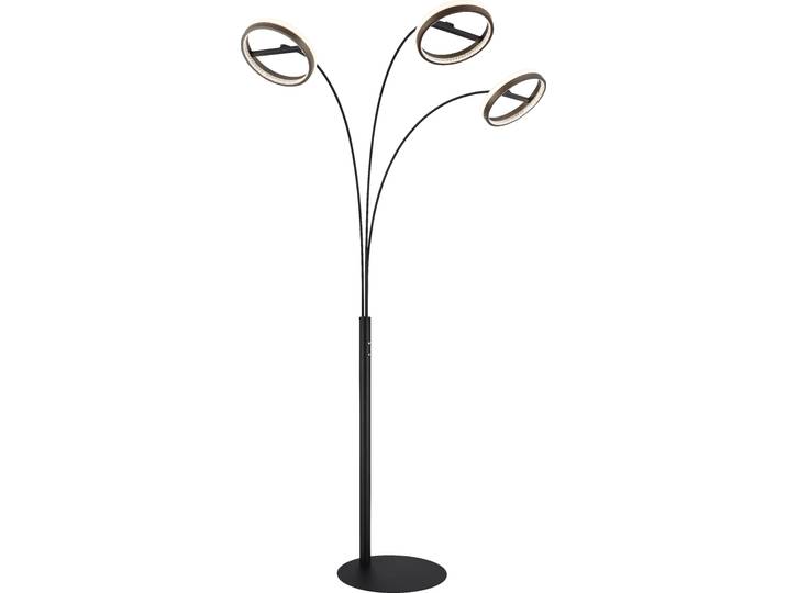 Lampadaire LED\, noir\, variateur d'intensité tactile\, H 190\,2 cm