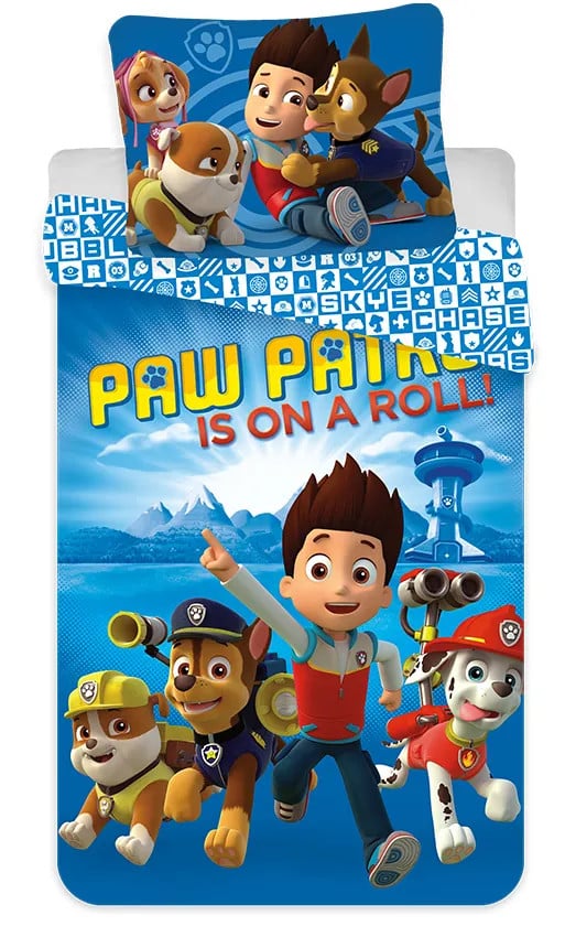 Paw Patrol dekbedovertrek Patrol is on a Roll! - 140 x 200 cm