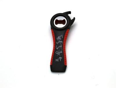 Inspire Daily Merch Multifunctional Beer Bottle Opener With Anti Slip Handle Durable Portable Tool For Camping And Home Use black Red