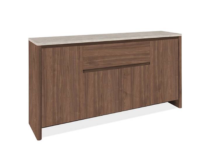 Sideboard GENF 4 Türen 1 Schublade 40x164x85cm nussbaum melamin
