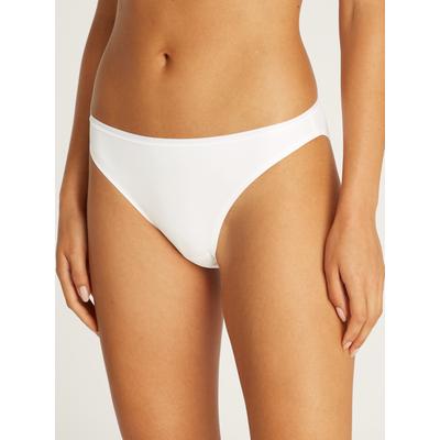 Slip "BIKINI", Damen, Gr. XL (42), weiß, Obermaterial: 79% Polyamid, 21% Elasthan, CALVIN KLEIN UNDERWEAR, unifarben, körpernah, Unterhosen Slip, im nahtlosen Look