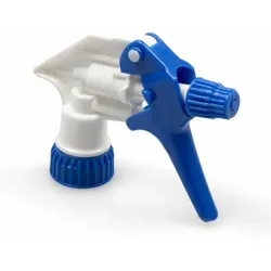 Sprühkopf lebensmittelecht weiss/blau 17 cm Ansaugung regelbar, sehr gute Chemikalienbeständigkeit, EG 1935/2004