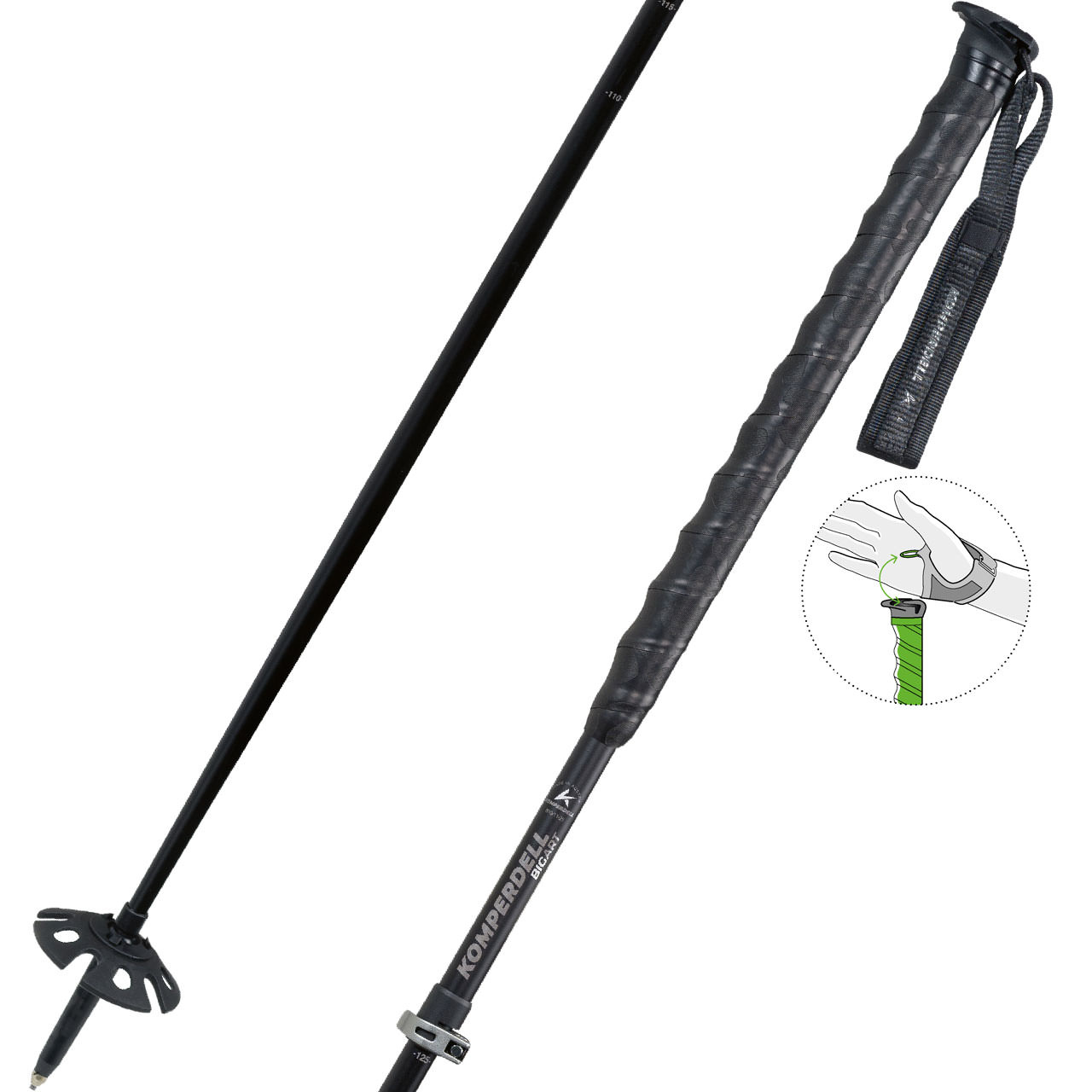 Komperdell Big Art Titanal Vario Cheetah black