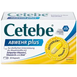 CETEBE Abwehr plus Mit Vitamin C, D und Zink 30 St