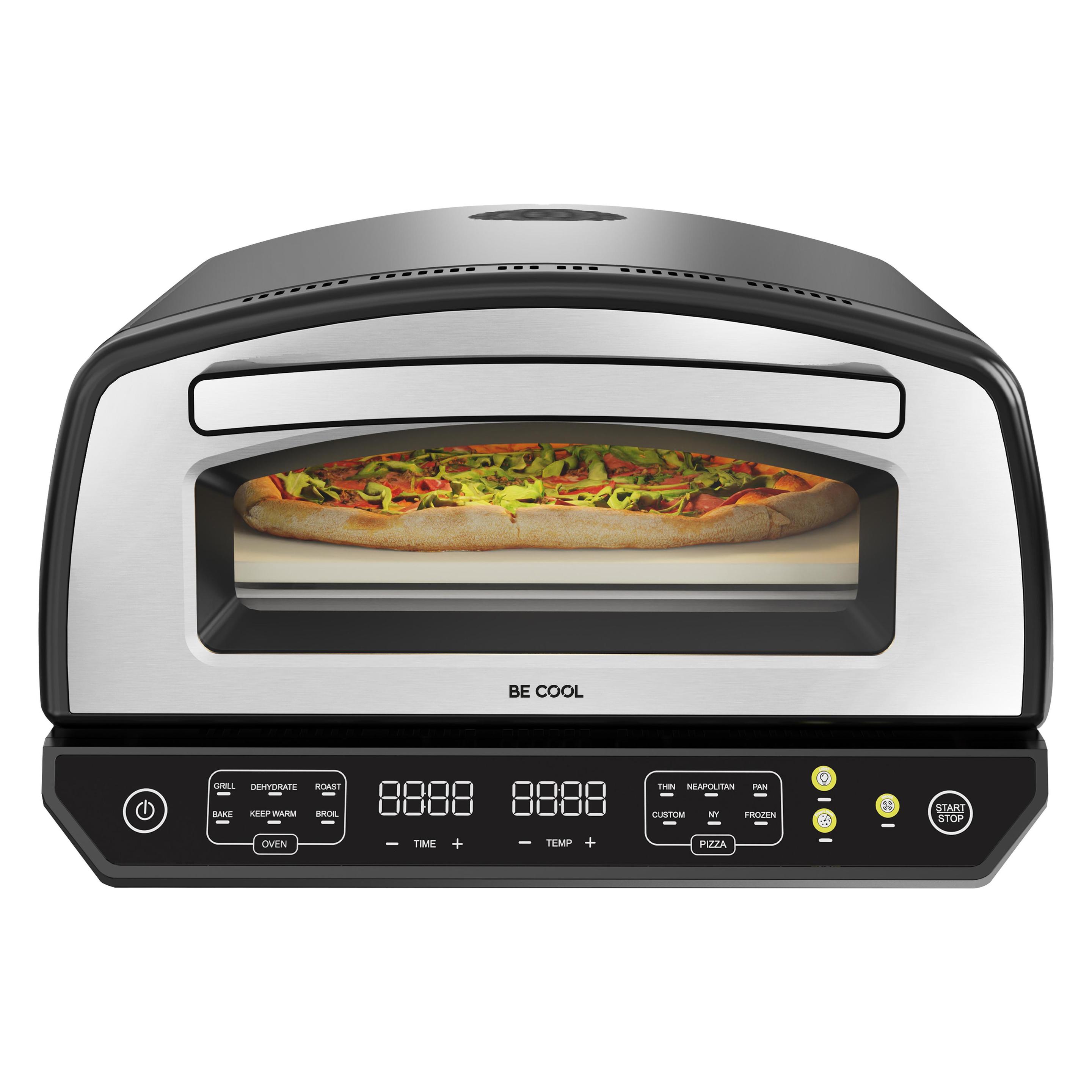 Be Cool Multifunktions-Pizzaofen mit Stein (Pizzaofen Elektrisch) (BCIMFPIZZA)