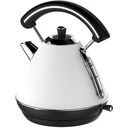Wasserkocher Retro 1,7 Liter, Wasserkocher, Weiss, Schwarz