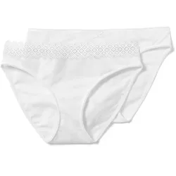Tchibo - 2 Slips - Damen - Gr. XL - weiß