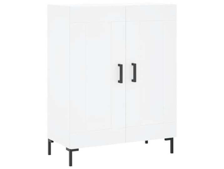 KGFHERENB Sideboard Kommode Schrank Weiß 69,5x34x90 cm Holzwerkstoff Vielseitiger Beistellschrank für Wohnzimmer und Schlafzimmer mit stabiler Oberplatte für Dekoration und Zimmerpflanzen.