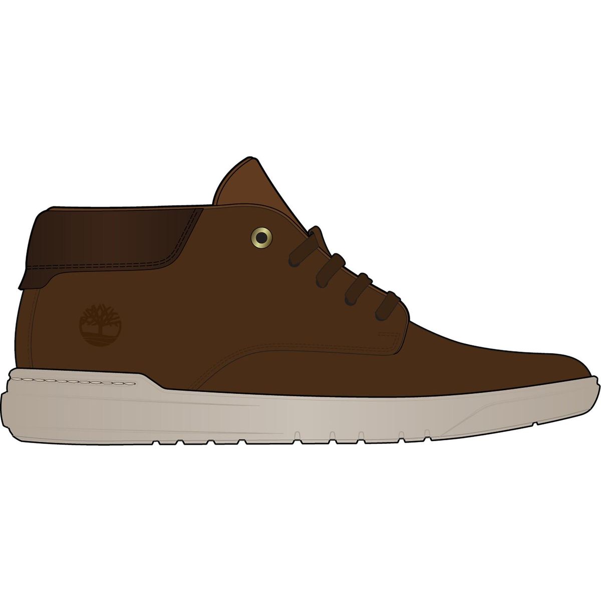 Timberland Mens Mid Lace UP Sneaker chestnut 7.5 TB0A5UVN2011-7.5