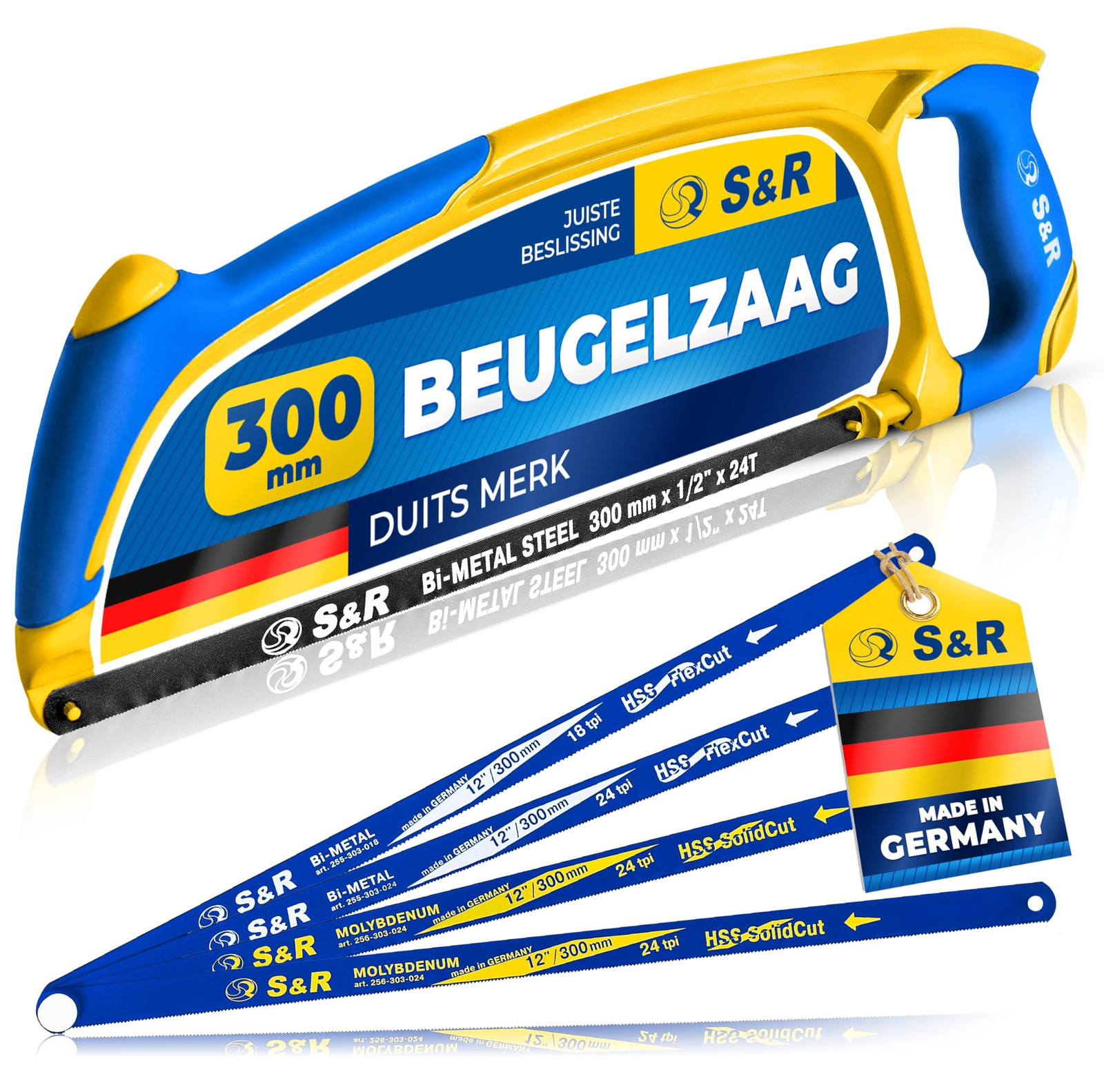 Selius Beugelzaag en Metaalzaag 300 mm multifunctioneel en lichtgewicht