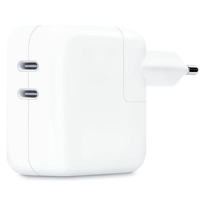 Apple USB-C Power Adapter (35 W, 2 Ports) (MW2K3ZM/A)