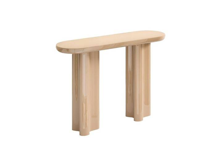 Console en MDF - Beige laqué - LESONA