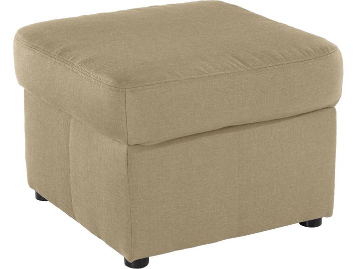 Polsterhocker DOMO COLLECTION Bahia , beige, B:58cm H:42cm T:58cm, Struktur (100% Polyester);Luxus-Microfaser (100% Polyester), mit Muster, Hocker, Polsterhocker, passend zur Bahia -Serie