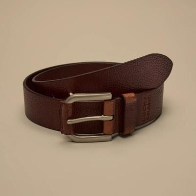 Lucky Brand Pebbled Belt - Men's Accessories Belts in Brown, Size 32