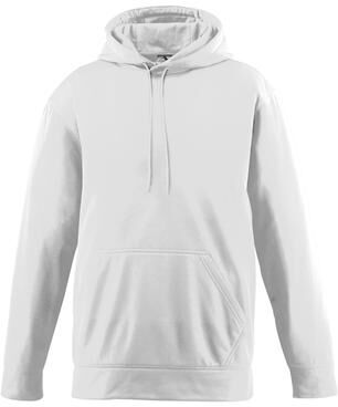 Augusta Sportswear 5505 Wicking Fleece Hoodie in White size Small