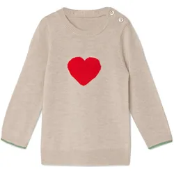 Tchibo - Kinder-Strickpullover mit Wolle - Kinder - Gr. 98/104 - beige