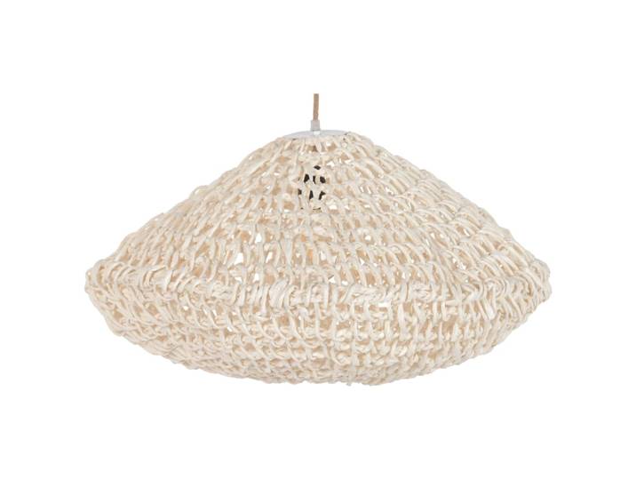 Plafonnier en fibre beige 65x65x35 cm